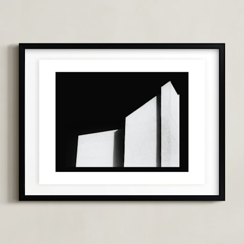 This is a deep black art by Kaitie Bryant called architecture noir