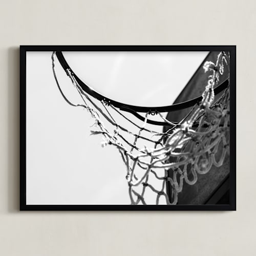 This is a analog art by Jennifer Mckinnon Richman called hoop dreamin'