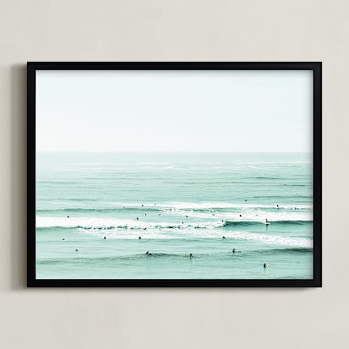 This is a green art by Summer Strauch called and the color of my eyes has gone back into the sea