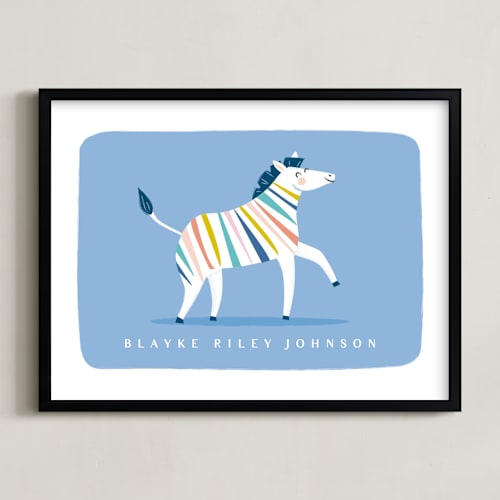 This is a periwinkle personalized art for kids by Karidy Walker called be coloful