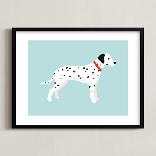 This is a sky kids wall art by Kacey Kendrick Wagner called dalmatian