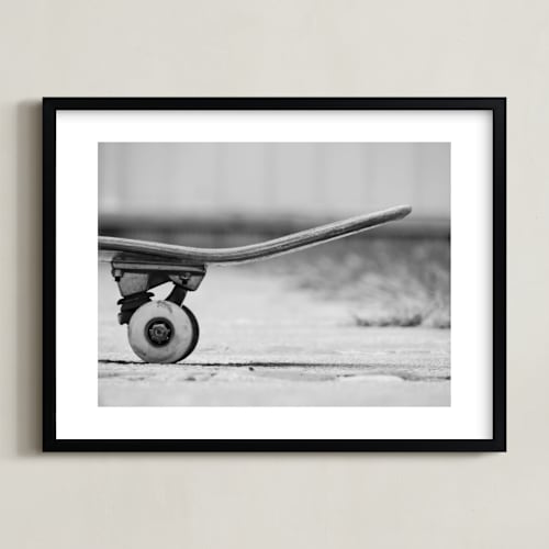This is a black & white kids wall art by Eliane Lamb called interval
