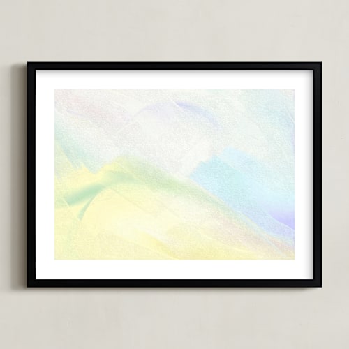 This is a lemon lime art by AYR called pastel mountains