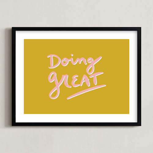 This is a ochre art by Erika Firm called doing great