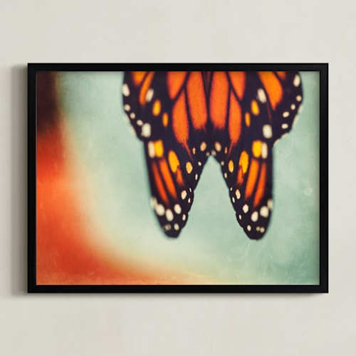 This is a monarch orange art by Stacy Kron called monarch study #6