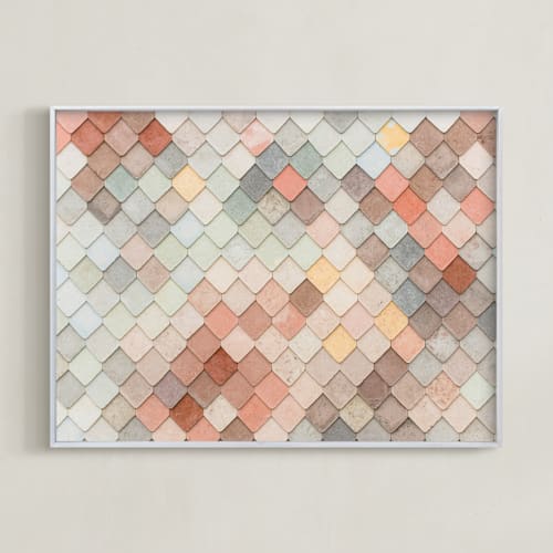 This is a salmon art by Annie Montgomery called scales