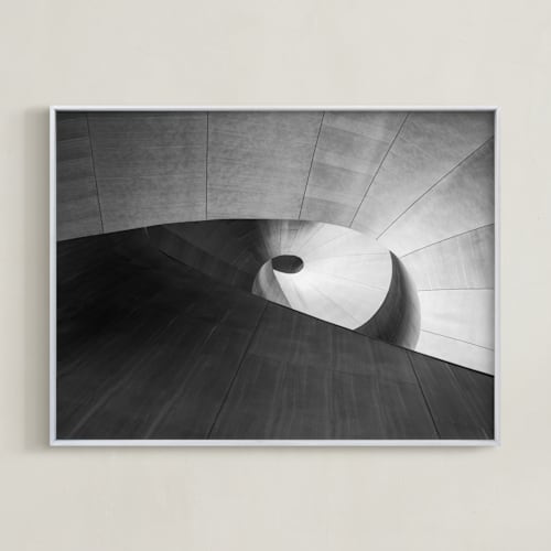 This is a ivory black art by Van Tsao called study the pi