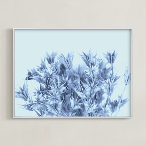 This is a misty blue art by Jonathan Brooks called i remember