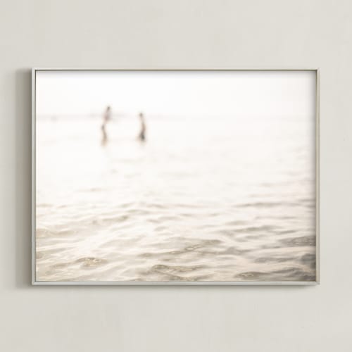 This is a neutral ivory art by Lying on the grass called neutral wave