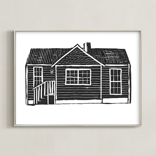 This is a ink art by Akweley Creative called home study 1