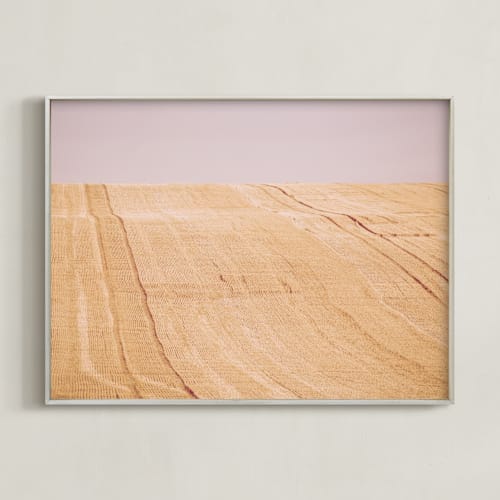 This is a rose gold art by Lying on the grass called sunny field