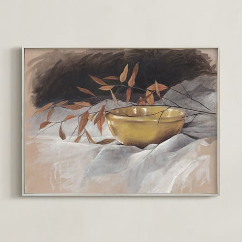 This is a goldenrod art by Lorent and Leif called yellow bowl