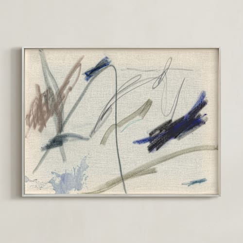 This is a canvas art by Lauren Packard called lines