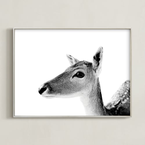 This is a charcoal art by Jessie Steury called darling deer