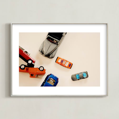 This is a carrot art by Morgan Kendall called toy cars