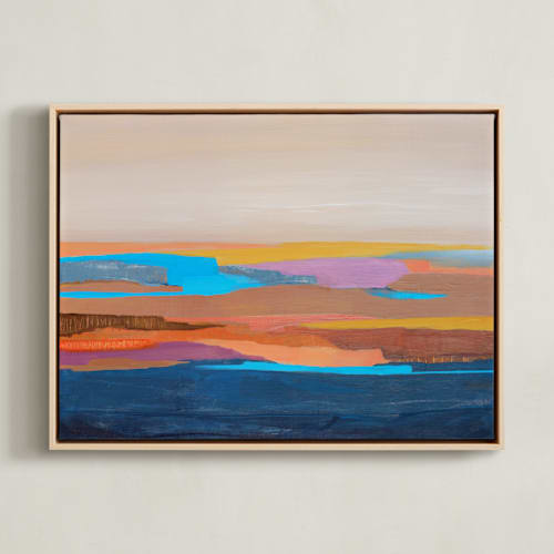 This is a cornflower blue art by Mya Bessette called the venetian