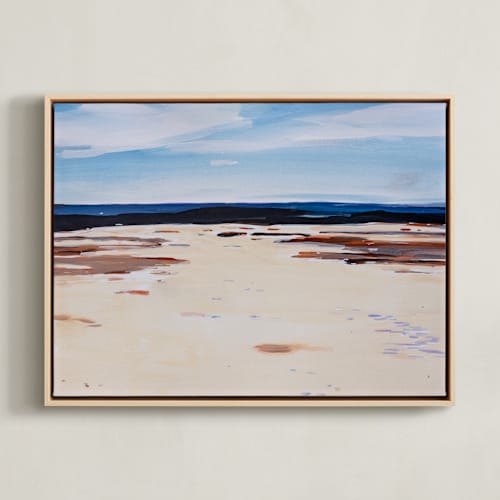 This is a beige and blue art by Arohika Verma called blank slate