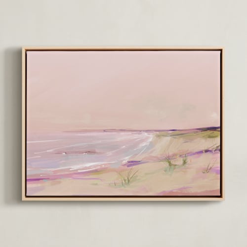 This is a dusty mauve kids wall art with standard by Eric Ransom called ocean eve