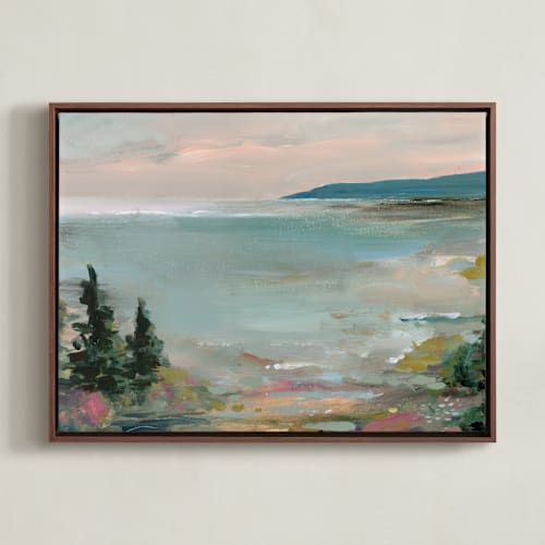 This is a lake art with standard by Lindsay Megahed called coastal hike