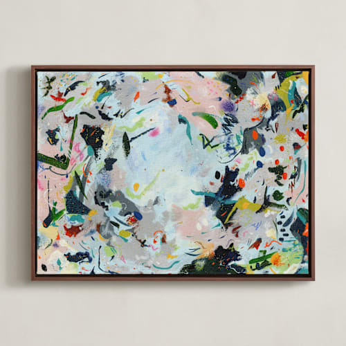 This is a periwinkle confetti art with standard by Allison Orszak called confetti chaos 1