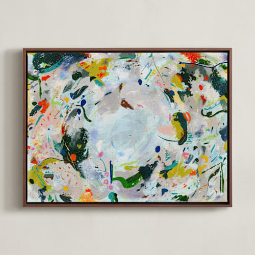 This is a periwinkle confetti art with standard by Allison Orszak called confetti chaos 2