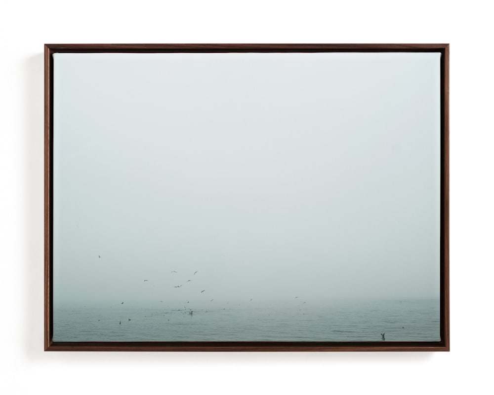 This is a birds aqua art by Katie Buckman called birds diving for fish
