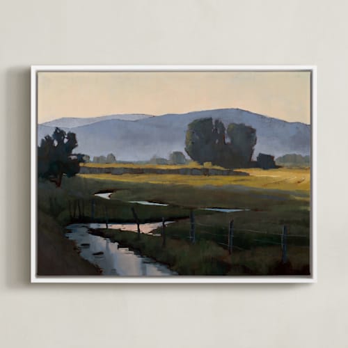 This is a meadow green art by Rachel Nelson called peekaboo stream