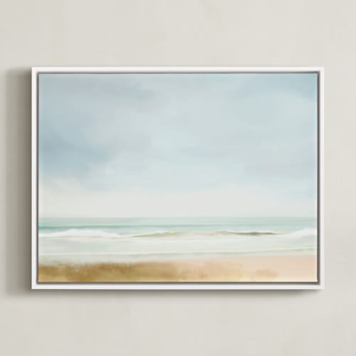 This is a aqua blue art by Amy Hall called carefree