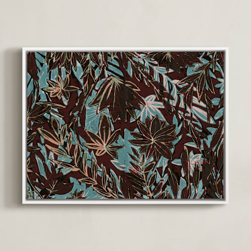 This is a over blue art by Bethania Lima called over saturated garden