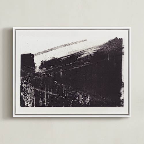 This is a black, brocken white art by Marta Crea called modern lithograph