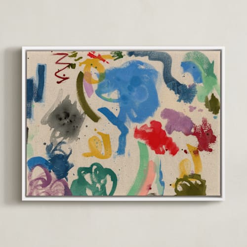This is a party blue art by Christina Flowers called life of the party