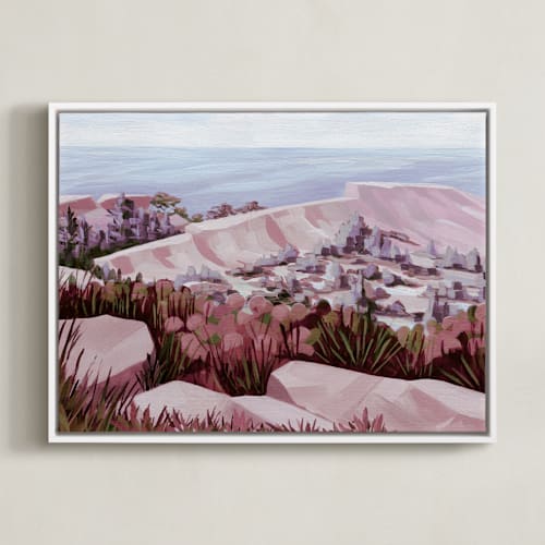 This is a dusk art by Paper Sun Studio called coastal cliffs