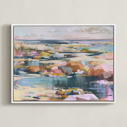 This is a sandy beach art by Jess Franks called stand still