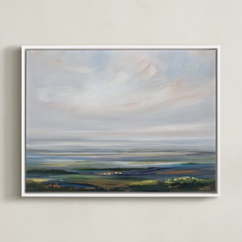 This is a rust art with standard by Nicole Walsh called breathing space