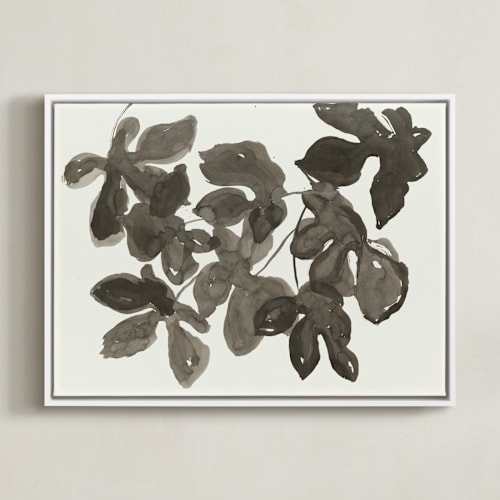 This is a ink wash grey sepia art by Lise Gulassa called light dappled