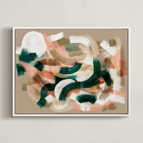 This is a salmon art with standard by Zhanet Rosenova called afterglow dimension