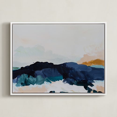 This is a pool blue art by Kayla King called same but different