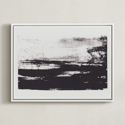 This is a black, white art by Marta Crea called abstract lithograph