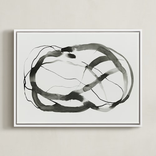 This is a charcoal art by Melanie Severin called forward inking