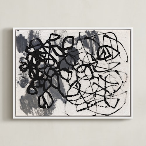 This is a black art by Kristi Visser called wandering