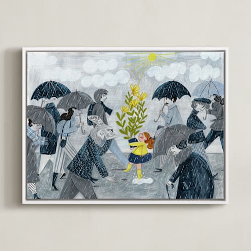 This is a raincoat art by Caroline Bonne Muller called there is sunshine after the rain
