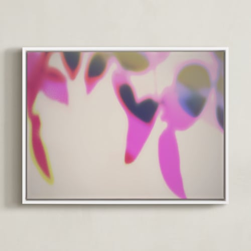 This is a bold pink art by Alicia Schultz called finding my way