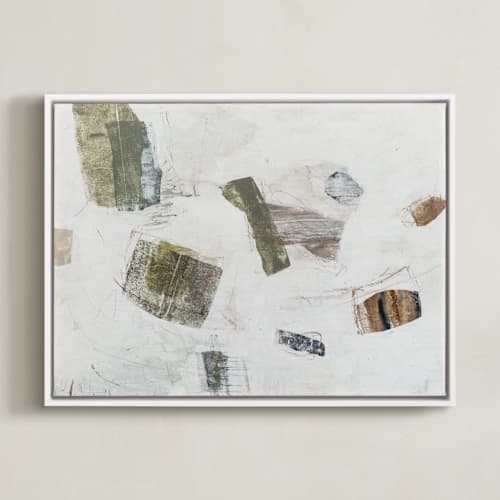 This is a olive art by Jennifer Daily called woolen