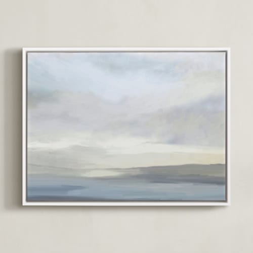 This is a sky blue art by Amy Hall called clarity found