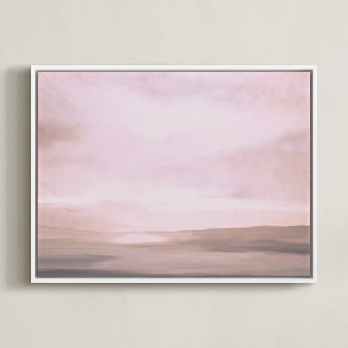 This is a sunset pink art by Amy Hall called clarity found