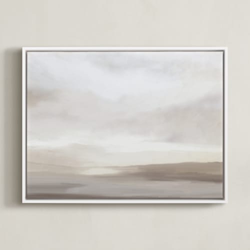 This is a neutral beige art by Amy Hall called clarity found