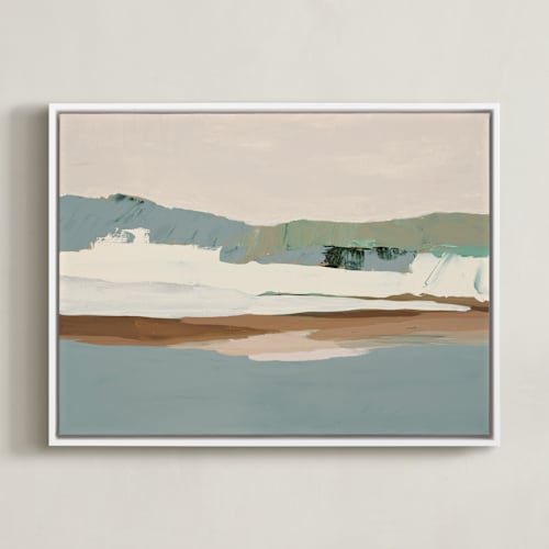 This is a slate gray blue art by Caryn Owen called slate gray seascape