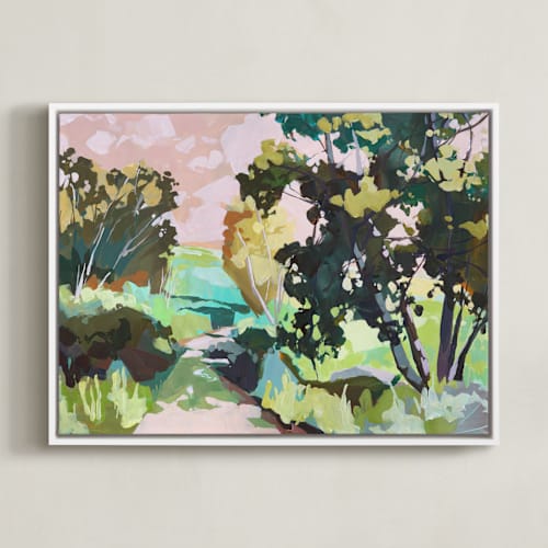 This is a pinky peach art by Jess Franks called dappled light