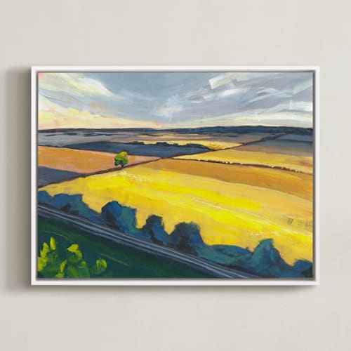 This is a amber art by Holly Whitcomb called amber fields