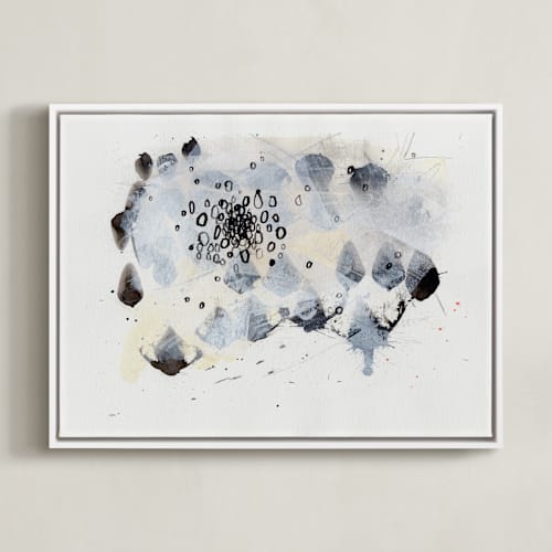 This is a black and white art by Elle Claire called magnetic i